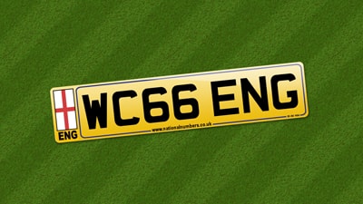 England '66 Number Plate from Sir Geoff Hurst