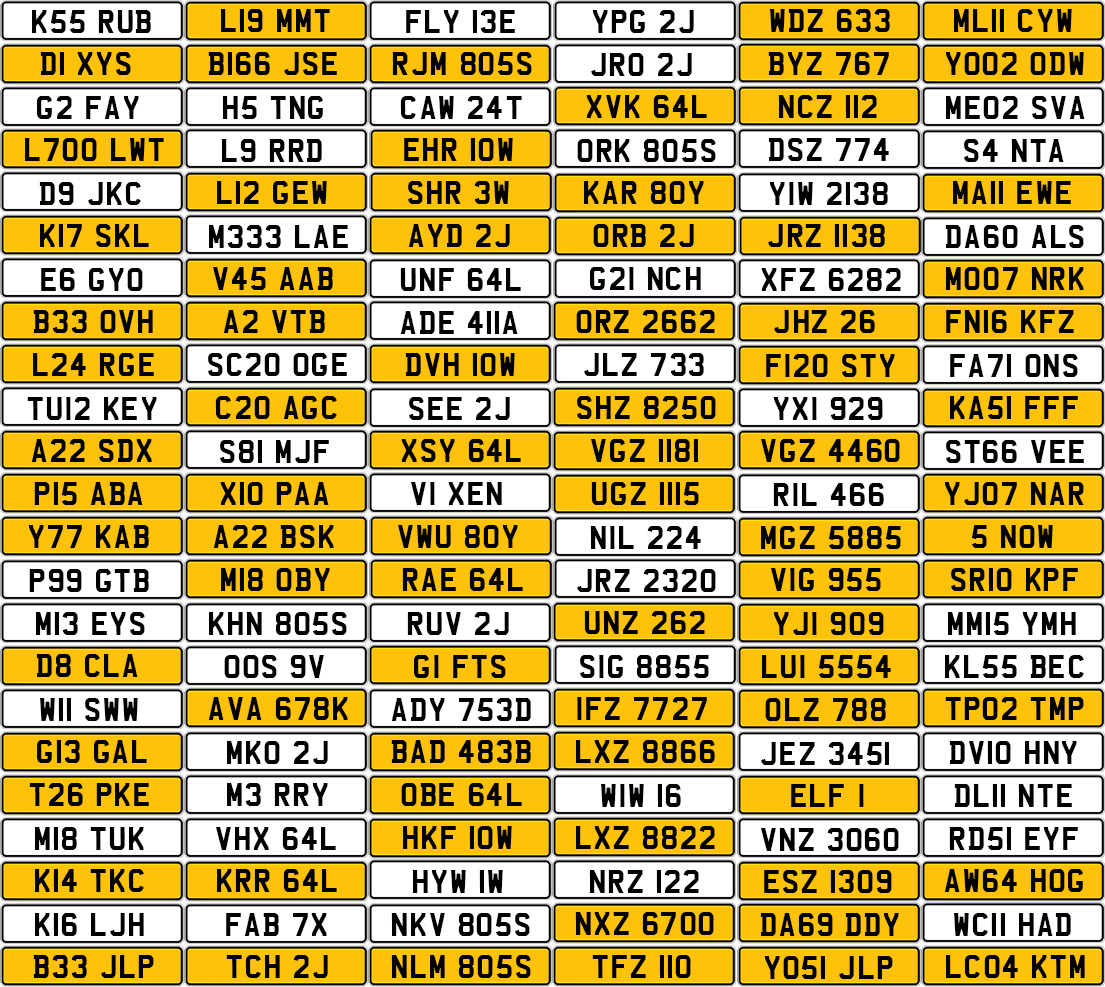 Can you find the 10 hidden personalised Christmas number plates in this picture?