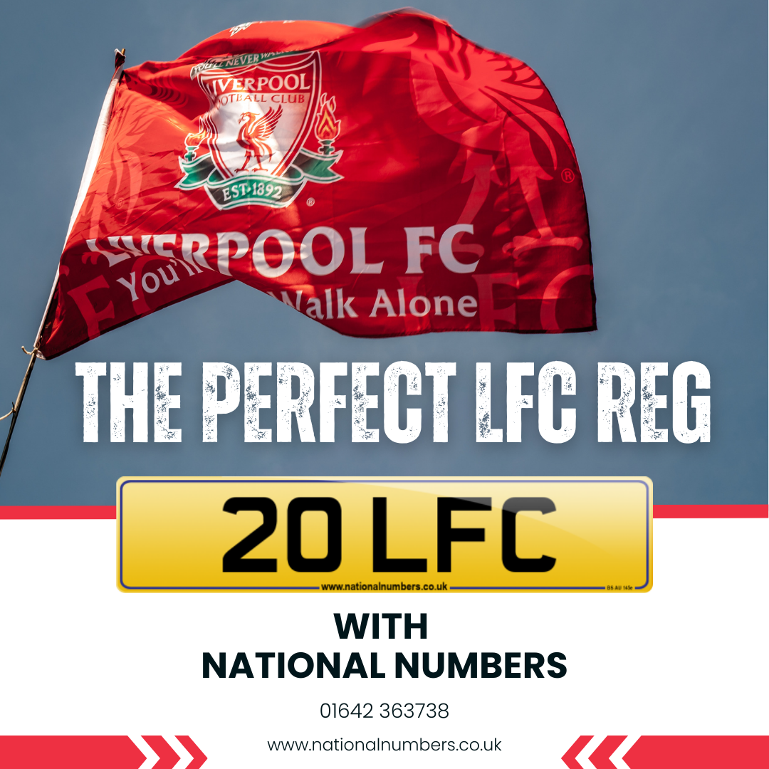 Liverpool FC flag with 20 LFC underneath