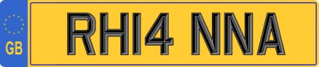 Rhianna number plate