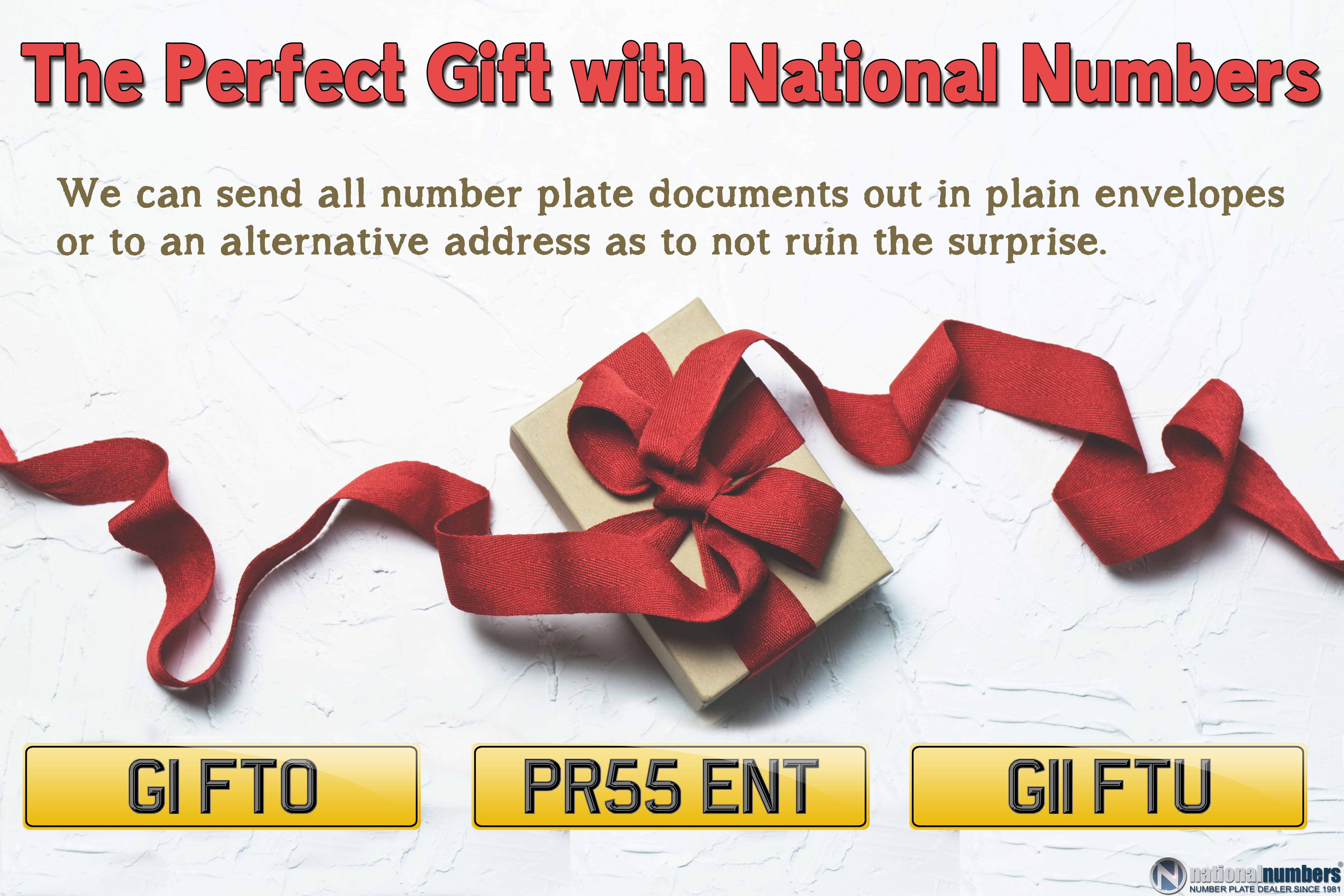 Number Plate Gift
