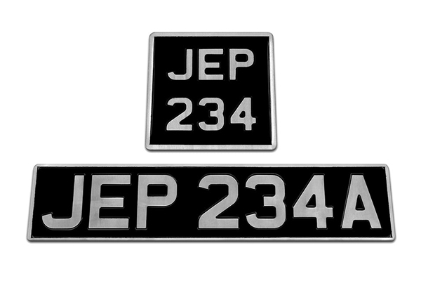 Vintage Number Plates