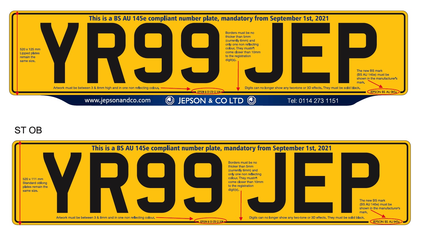 BSAU number plate rules explained in image