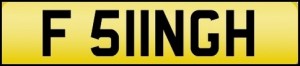 singh personalised number plates
