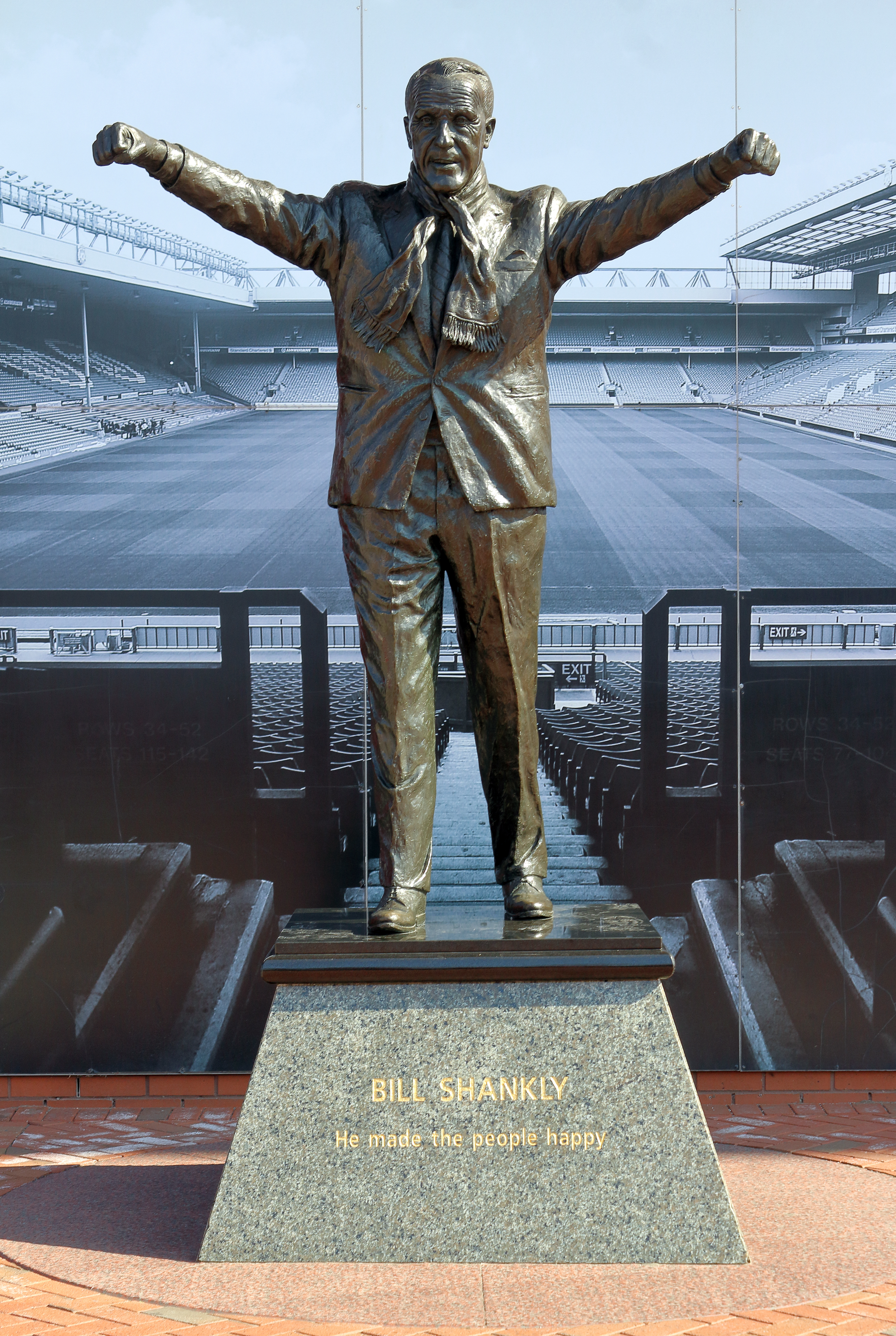 Bill Shankly Statue at Anfield Stadium