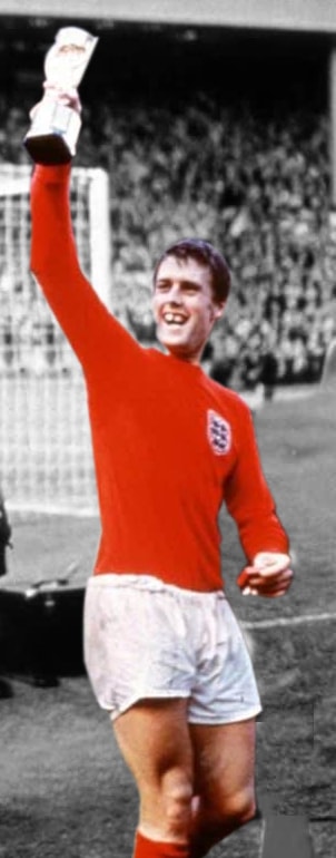 Geoff Hurst holding the World Cup