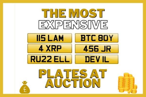 Ten Most Expensive Number Plates From The Last DVLA Auction