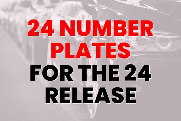 24 Number Plates From the 24 Release