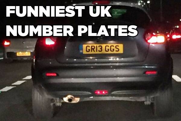 Funniest Number Plates on UK Roads