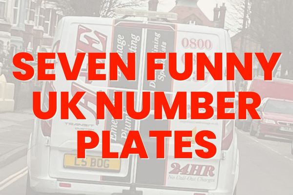 Seven Funny Number Plates Spotted in the UK