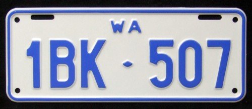 Australia Number Plate