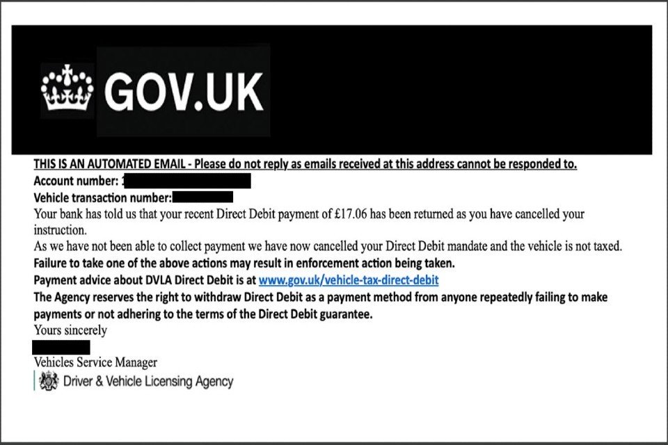 DVLA Tax Scam Group