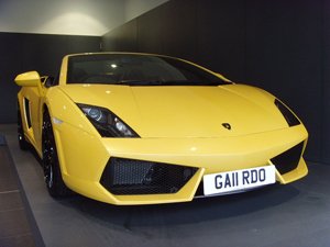 GA11 RDO number plate on Lamborghini Gallardo 1