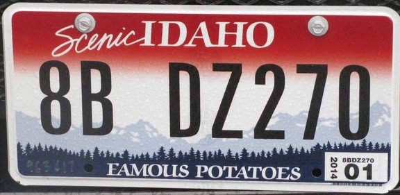 USA Number Plate