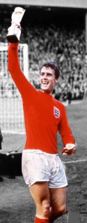 Geoff Hurst holding the World Cup