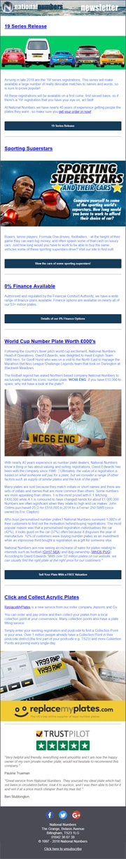 National Numbers Newsletter - August 2018