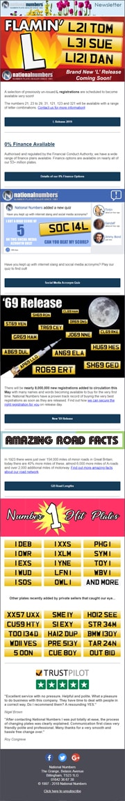 National Numbers Newsletter - March 2019