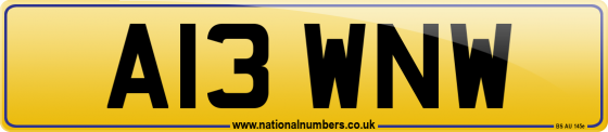 A13 WNW