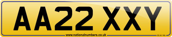 AA22 XXY