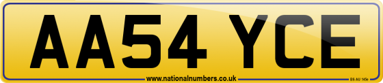 AA54 YCE