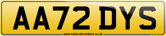 AA72 DYS