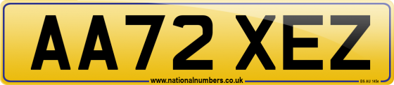 AA72 XEZ