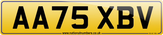 AA75 XBV