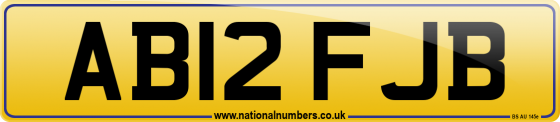 AB12 FJB