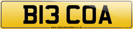 B13 COA