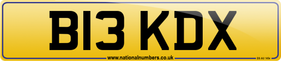 B13 KDX