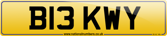 B13 KWY