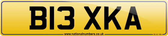B13 XKA