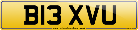 B13 XVU