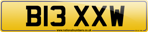 B13 XXW