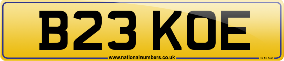 B23 KOE