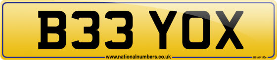 B33 YOX
