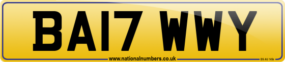 BA17 WWY