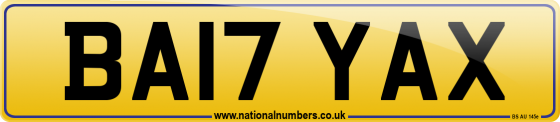 BA17 YAX