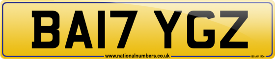 BA17 YGZ