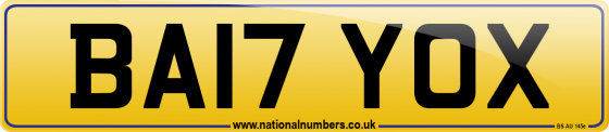 BA17 YOX
