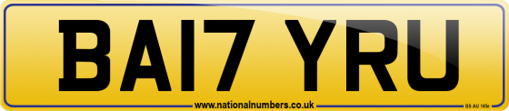 BA17 YRU