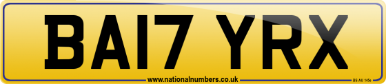 BA17 YRX