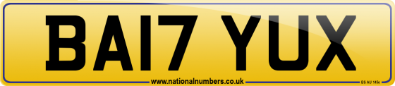 BA17 YUX