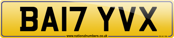 BA17 YVX