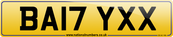 BA17 YXX