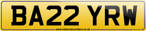 BA22 YRW