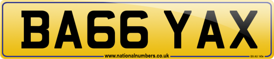 BA66 YAX