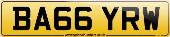 BA66 YRW