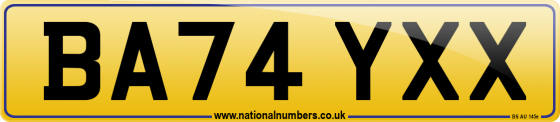 BA74 YXX