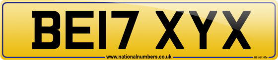 BE17 XYX